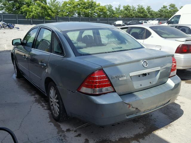 1MEFM42115G624267 - 2005 MERCURY MONTEGO PR მწვანე ფოტო 3