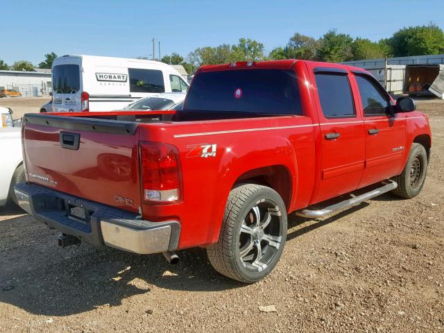 3GTEK23M39G223152 - 2009 GMC SIERRA K15 RED photo 4