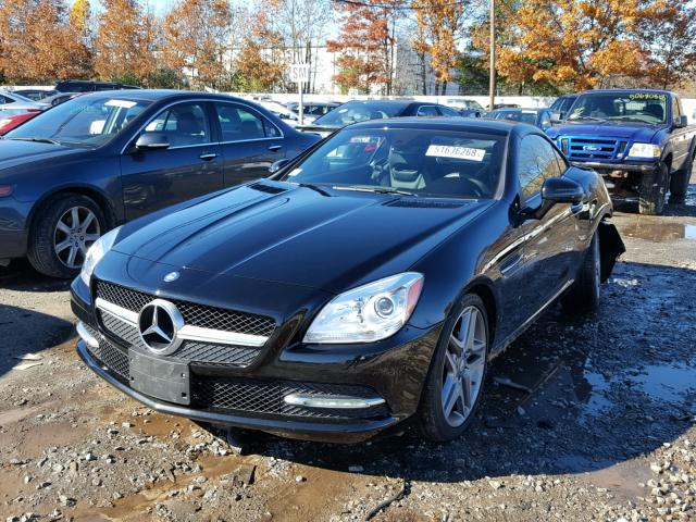 WDDPK4HA2FF104367 - 2015 MERCEDES-BENZ SLK 250 BLACK photo 2