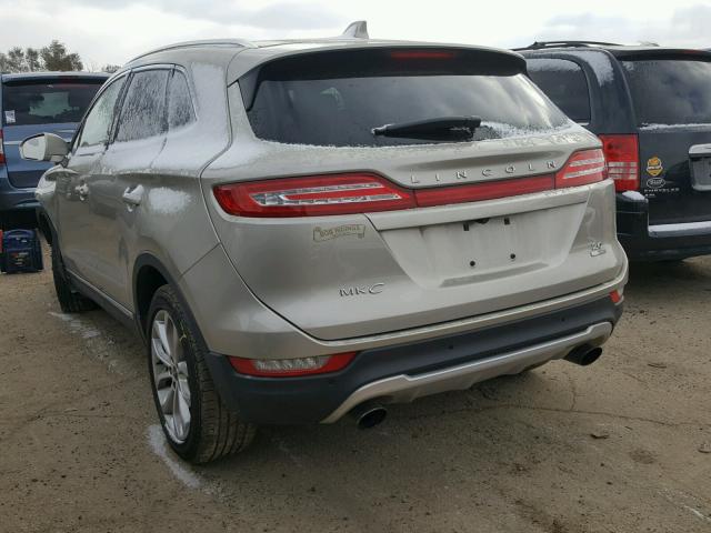 5LMCJ1A96FUJ14382 - 2015 LINCOLN MKC SILVER photo 3