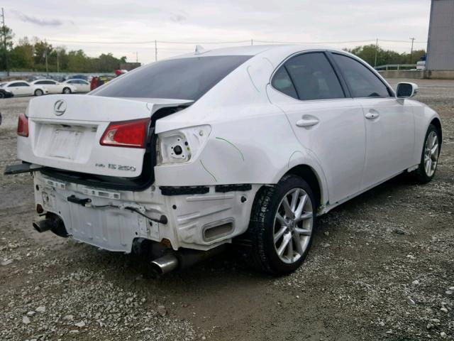 JTHCF5C2XC5054644 - 2012 LEXUS IS 250 WHITE photo 4