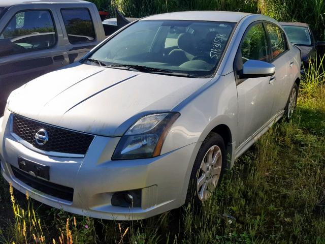 3N1AB6AP8CL766727 - 2012 NISSAN SENTRA 2.0 SILVER photo 2