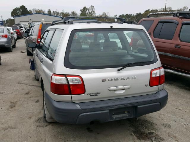 JF1SF63511G725087 - 2001 SUBARU FORESTER L SILVER photo 3