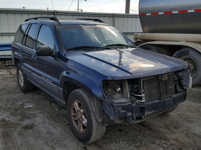 1J4GX48S14C150236 - 2004 JEEP GRAND CHER BLUE photo 1