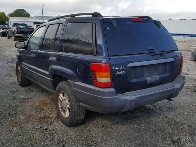 1J4GX48S14C150236 - 2004 JEEP GRAND CHER BLUE photo 3