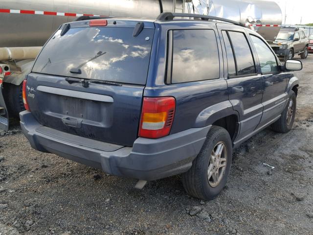 1J4GX48S14C150236 - 2004 JEEP GRAND CHER BLUE photo 4