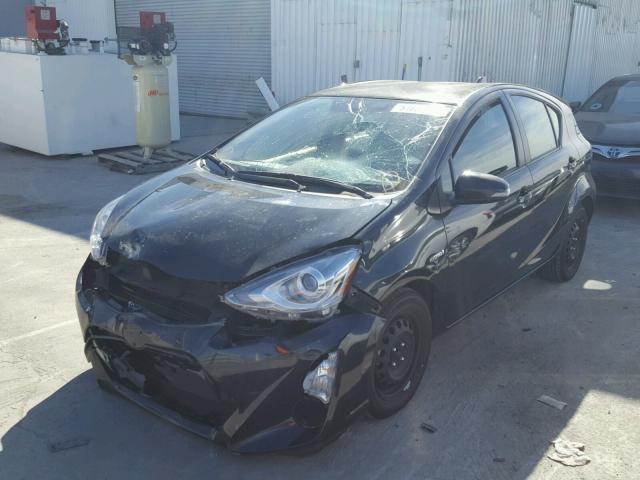 JTDKDTB35F1105593 - 2015 TOYOTA PRIUS C BLACK photo 2