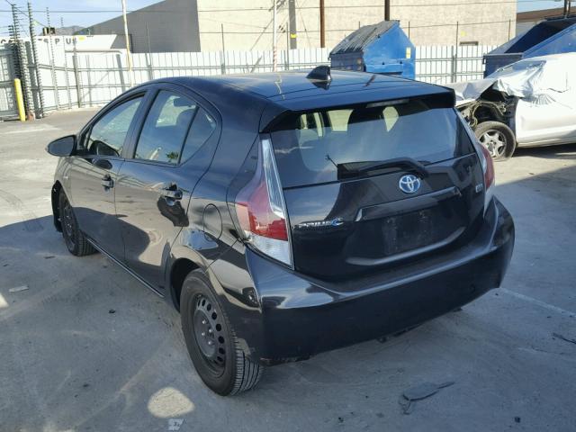 JTDKDTB35F1105593 - 2015 TOYOTA PRIUS C BLACK photo 3