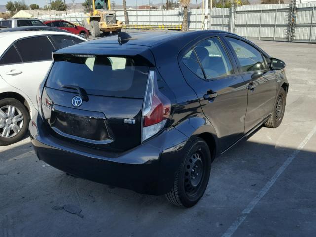 JTDKDTB35F1105593 - 2015 TOYOTA PRIUS C BLACK photo 4