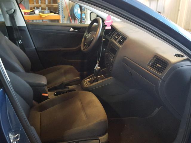 3VW2K7AJ3FM400446 - 2015 VOLKSWAGEN JETTA BASE Կապույտ լուսանկար 5