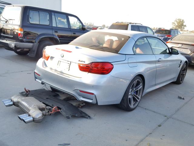 WBS3U9C50FP967813 - 2015 BMW M4 SILVER photo 4