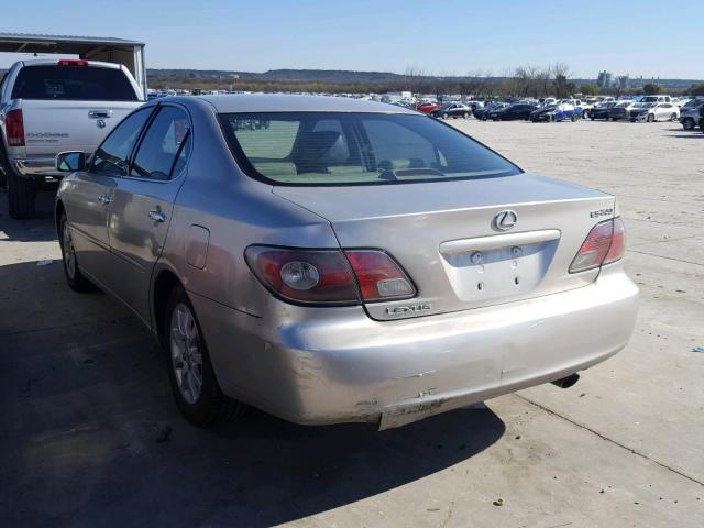 JTHBF30G130090865 - 2003 LEXUS ES 300 SILVER photo 3