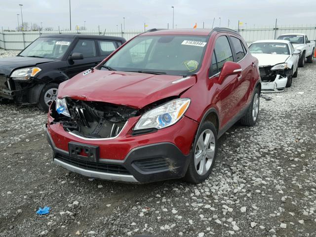 KL4CJESB5GB562037 - 2016 BUICK ENCORE RED photo 2