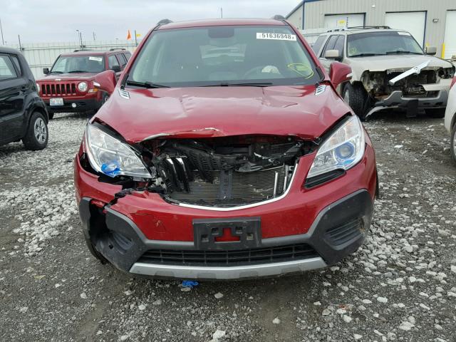 KL4CJESB5GB562037 - 2016 BUICK ENCORE RED photo 9