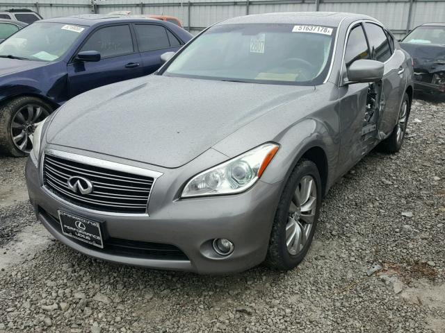 JN1BY1AR4CM393456 - 2012 INFINITI M37 X GRAY photo 2