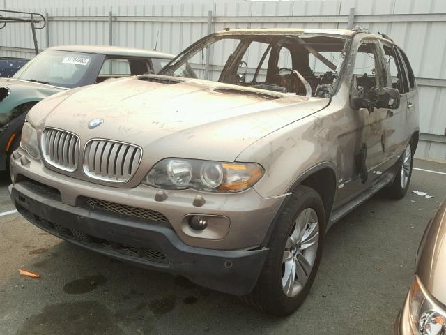 5UXFB53585LV16944 - 2005 BMW X5 4.4I GOLD photo 2