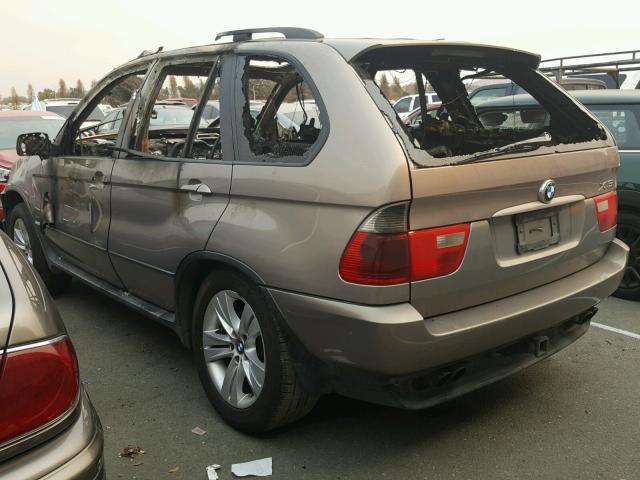 5UXFB53585LV16944 - 2005 BMW X5 4.4I GOLD photo 3