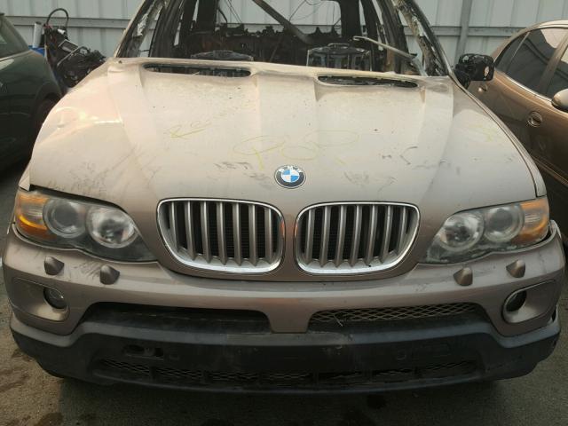 5UXFB53585LV16944 - 2005 BMW X5 4.4I GOLD photo 7