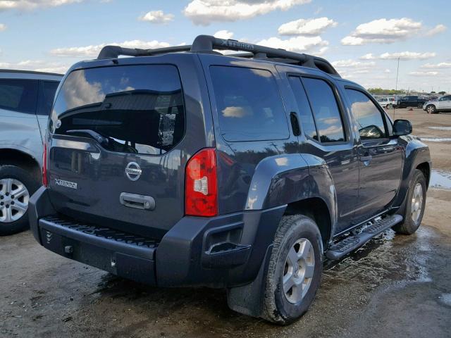 5N1AN08U48C537313 - 2008 NISSAN XTERRA CHARCOAL photo 4