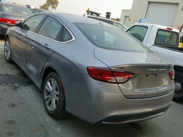 1C3CCCAB1FN702012 - 2015 CHRYSLER 200 LIMITE GRAY photo 3