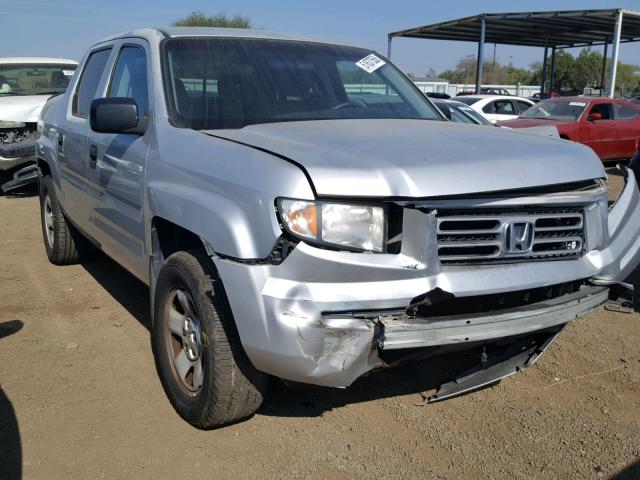 2HJYK16267H522256 - 2007 HONDA RIDGELINE SILVER photo 1