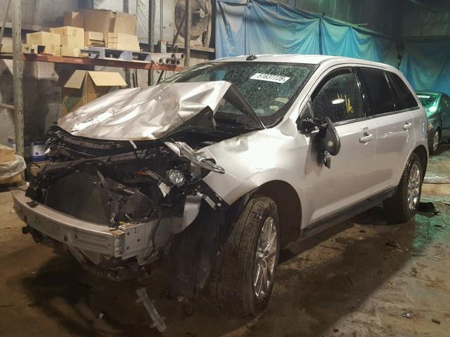 2FMDK3KC3BBA88530 - 2011 FORD EDGE LIMIT SILVER photo 2