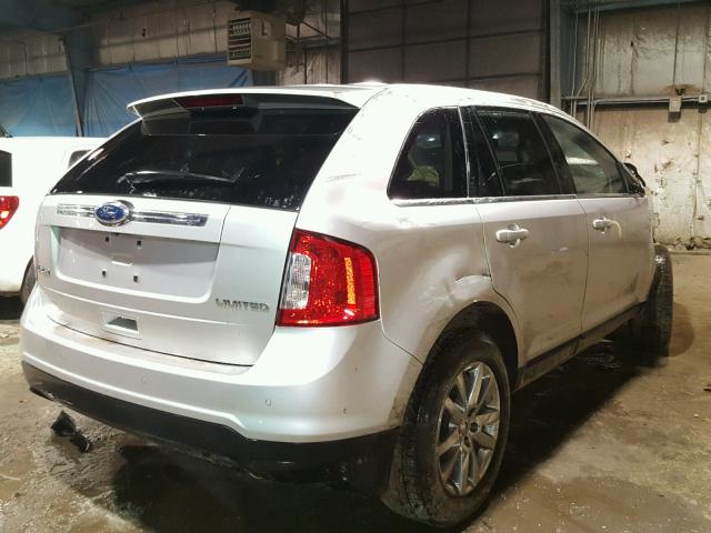 2FMDK3KC3BBA88530 - 2011 FORD EDGE LIMIT SILVER photo 4