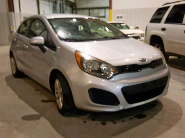 KNADM5A35D6152304 - 2013 KIA RIO LX SILVER photo 1