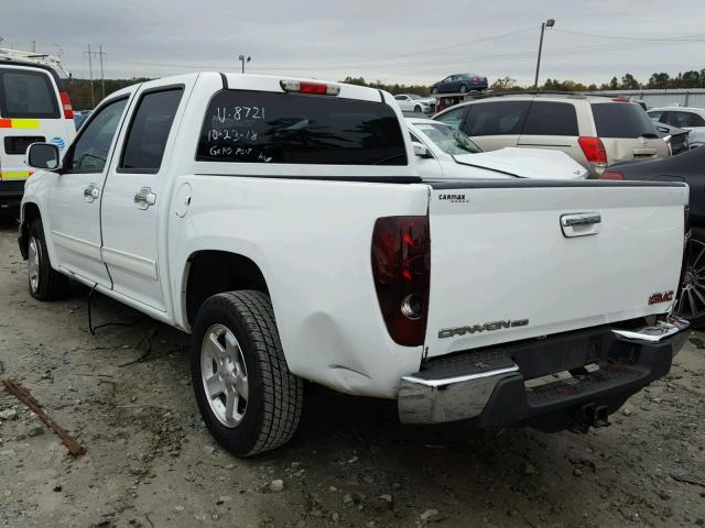 1GTD5MFE0C8108721 - 2012 GMC CANYON SLE WHITE photo 3