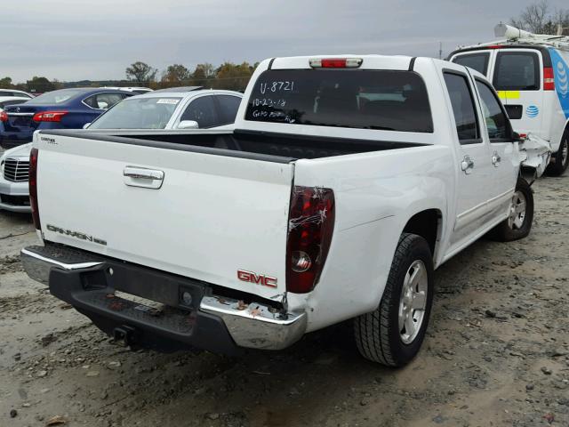 1GTD5MFE0C8108721 - 2012 GMC CANYON SLE WHITE photo 4