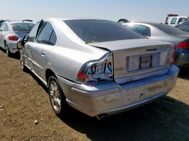 YV1RH592472603768 - 2007 VOLVO S60 2.5T SILVER photo 3