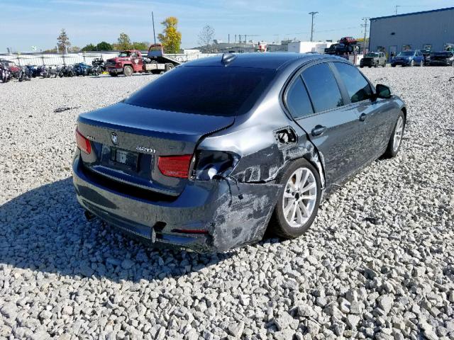 WBA8E5G54GNT93241 - 2016 BMW 320 XI CHARCOAL photo 4