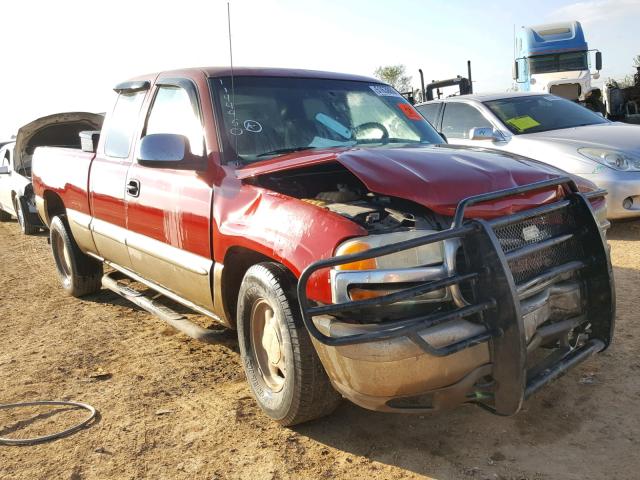 2GTEC19T321107339 - 2002 GMC NEW SIERRA RED photo 1