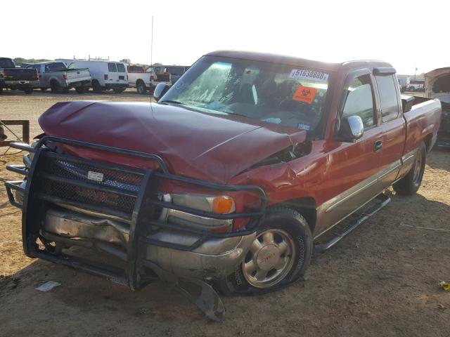 2GTEC19T321107339 - 2002 GMC NEW SIERRA RED photo 2