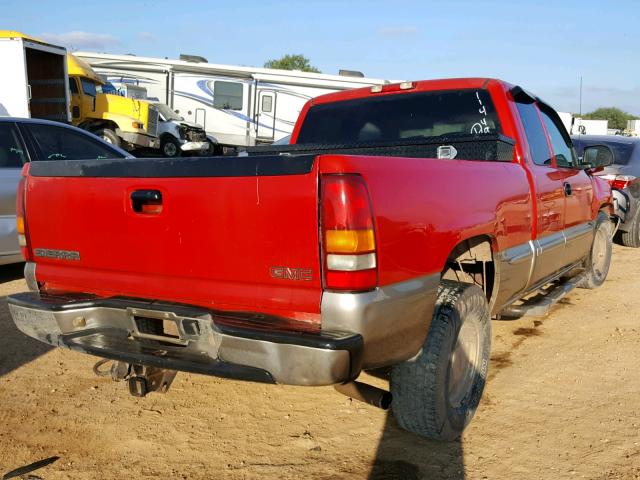 2GTEC19T321107339 - 2002 GMC NEW SIERRA RED photo 4