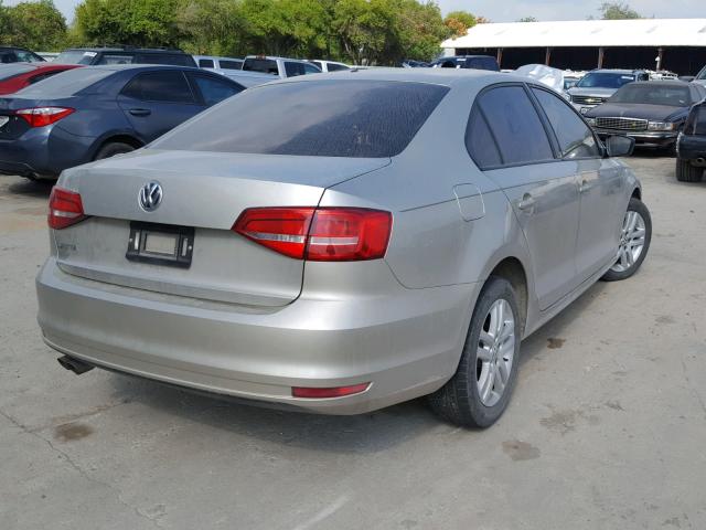 3VW2K7AJ6FM220328 - 2015 VOLKSWAGEN JETTA BASE Ոսկեգույն լուսանկար 4