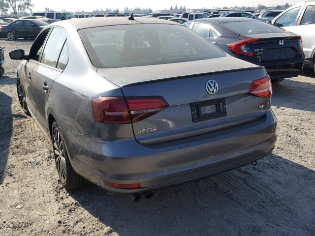 3VWD17AJ0GM390861 - 2016 VOLKSWAGEN JETTA SPOR GRAY photo 3