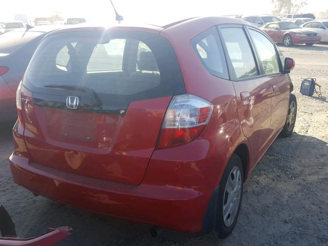 JHMGE8H31CS007804 - 2012 HONDA FIT RED photo 4