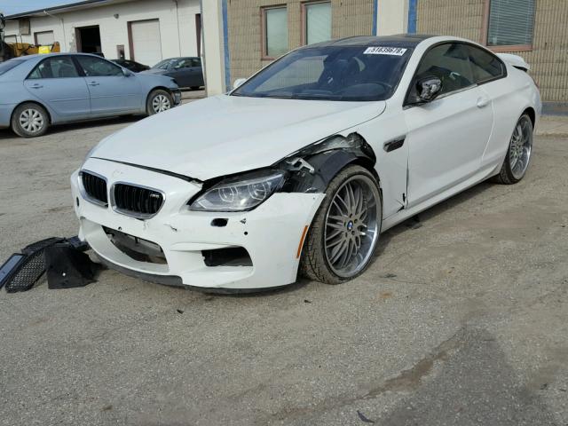 WBSLX9C53DC968658 - 2013 BMW M6 WHITE photo 2