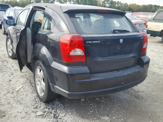 1B3HB48B07D322734 - 2007 DODGE CALIBER SX BLACK photo 3