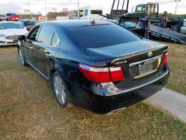 JTHDU46F885005095 - 2008 LEXUS LS 600HL BLACK photo 3