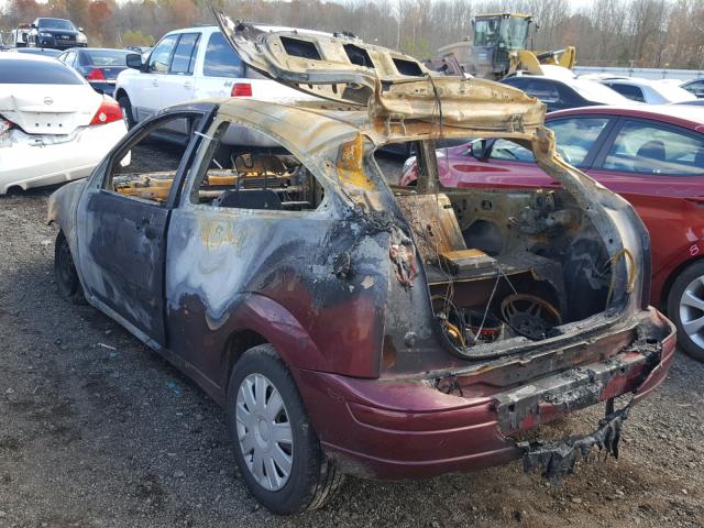 1FAFP31N46W167880 - 2006 FORD FOCUS ZX3 BURN photo 3