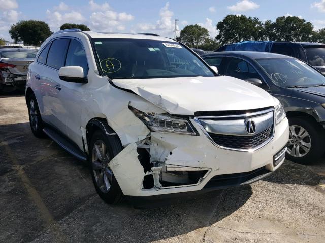 5FRYD3H8XEB011002 - 2014 ACURA MDX ADVANC 白色 照片 1