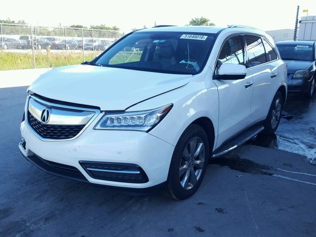 5FRYD3H8XEB011002 - 2014 ACURA MDX ADVANC 白色 照片 2