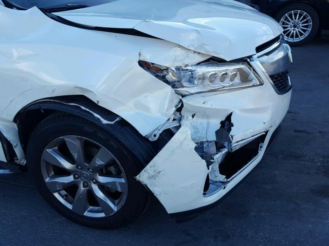 5FRYD3H8XEB011002 - 2014 ACURA MDX ADVANC 白色 照片 9