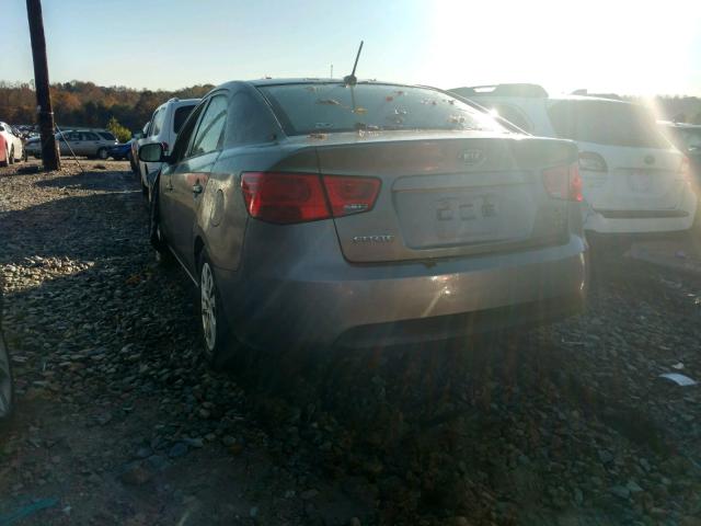 KNAFU4A28B5887100 - 2011 KIA FORTE EX GRAY photo 3