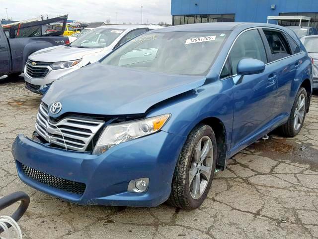 4T3BK3BB0BU059258 - 2011 TOYOTA VENZA BLUE photo 2