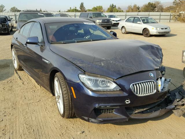 WBA6B4C54ED760433 - 2014 BMW 650 XI BLUE photo 1