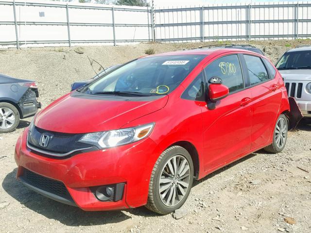 3HGGK5H89FM721814 - 2015 HONDA FIT EX RED photo 2