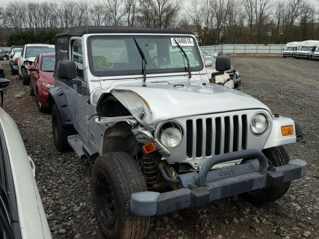 1J4FA44S55P313743 - 2005 JEEP WRANGLER / SILVER photo 1